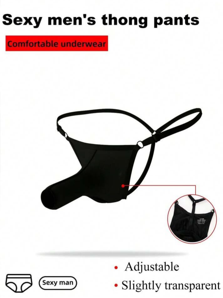 FANDY Men's Adjustable Sexy Elephant Thong Underwear